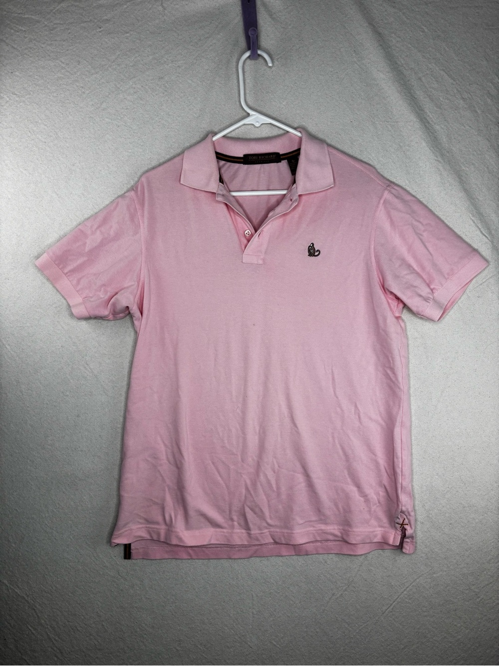 Tori Richard Honolulu men’s medium pink polo shirt